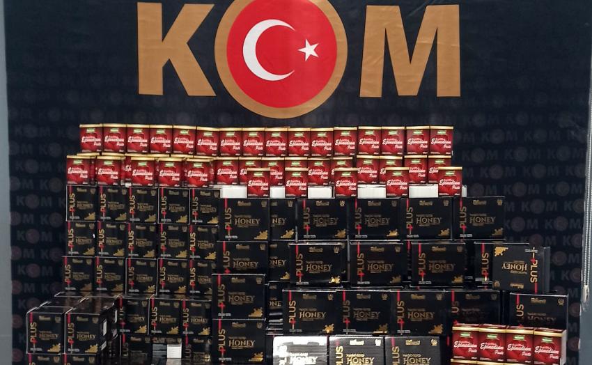 2 TON 367 KİLO EPİMEDYUM VE GİNSENG İ&Ccedil;ERİKLİ MACUN ELE GE&Ccedil;İRİLDİ