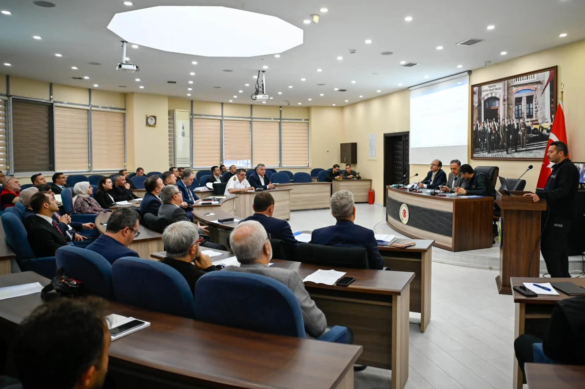 AFET VE ACİL DURUM KOORDİNASYON KURULU TOPLANDI