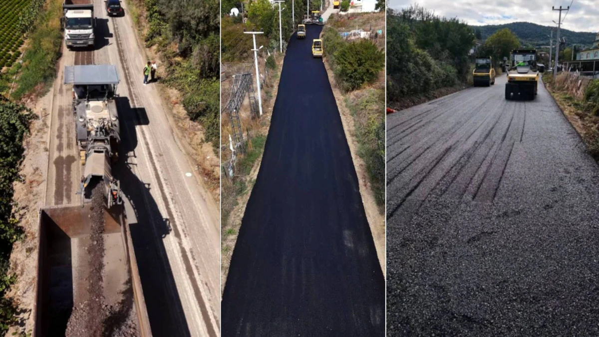 ALTINOVA'DA 3,5 KİLOMETRELİK YOL ASFALTLANDI