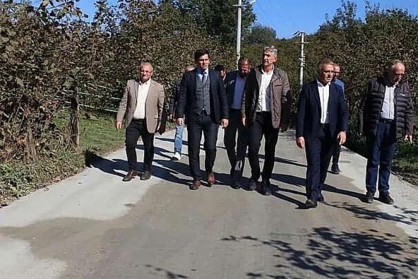 BETON YOL UYGULAMASINI YERİNDE İNCELEDİLER