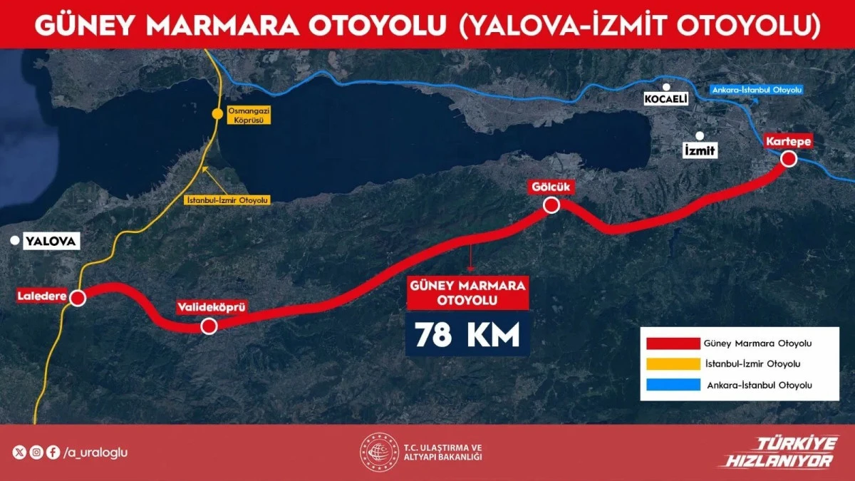 G&Uuml;NEY MARMARA OTOYOLU&rsquo;NDA G&Uuml;ZERG&Acirc;H NETLEŞTİ