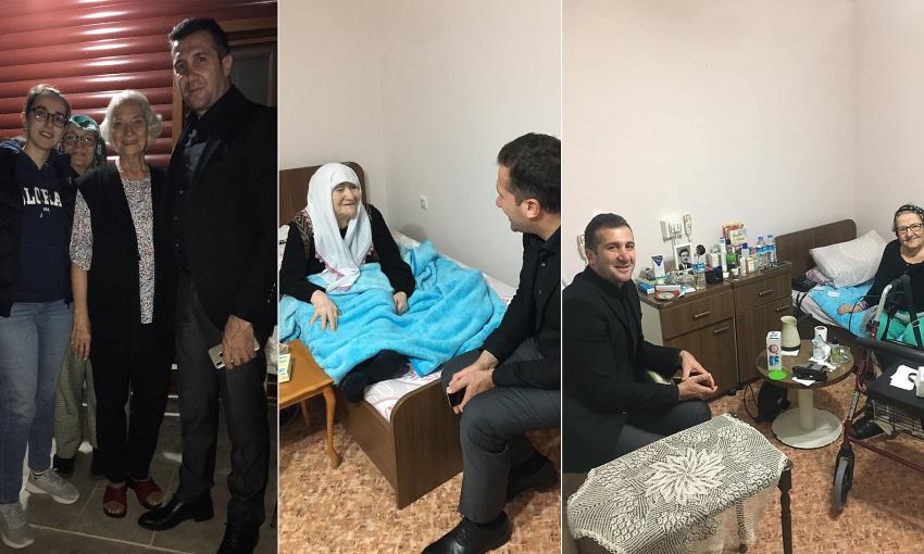 LA&Ccedil;İN HUZUREVİLERİNİ ZİYARET ETTİ