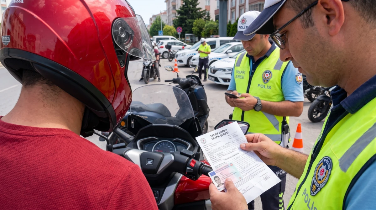 MOTOSİKLET DENETİMLERİ S&Uuml;R&Uuml;YOR