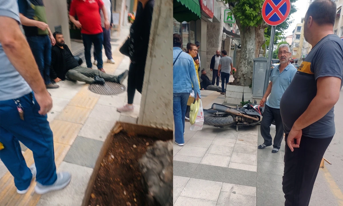 MOTOSİKLET YAYAYA &Ccedil;ARPTI