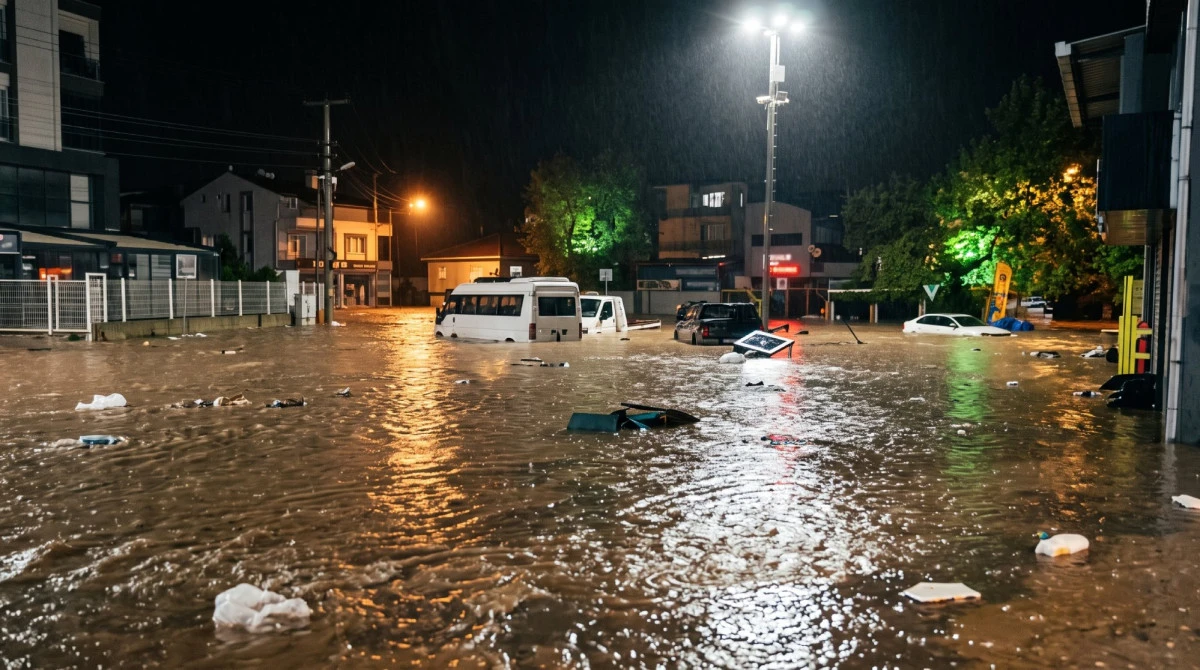 SAĞANAK YAĞIŞ ARMUTLU VE ESENK&Ouml;Y&rsquo;DE AFETE D&Ouml;N&Uuml;ŞT&Uuml;