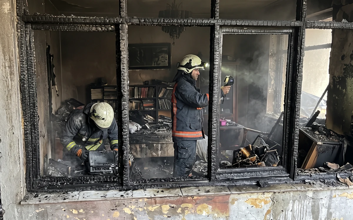 SAMANLI K&Ouml;Y&Uuml;NDE KORKUTAN YANGINI
