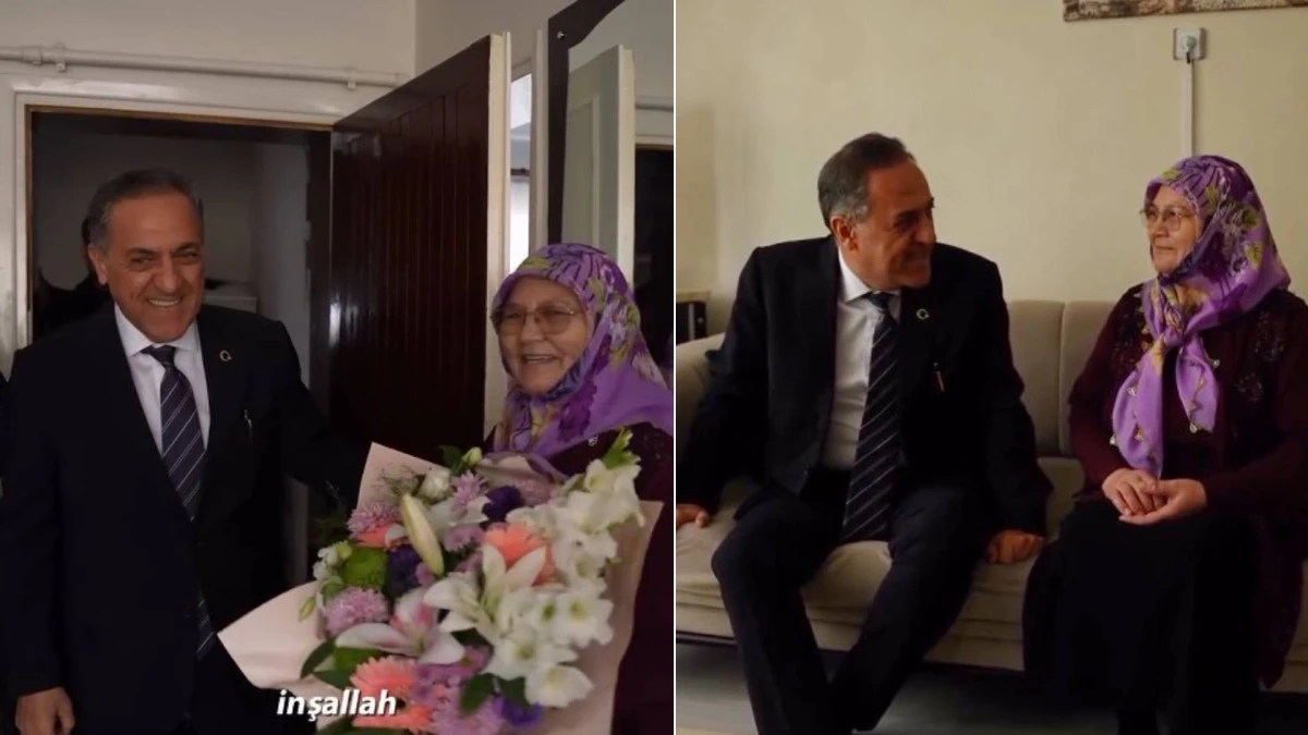 VALİ USTA'DAN REMZİYE TEYZE'YE VEFA ZİYARETİ