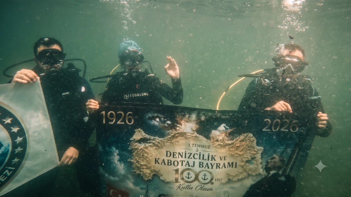 YALOVA'DA "MAVİ VATAN" İ&Ccedil;İN 100. YIL DALIŞI