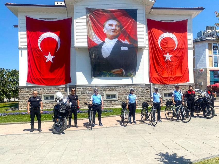 BİSİKLETLİ POLİS TİMLERİ SAHİL GÜVENLİĞİ İÇİN DEVREDE