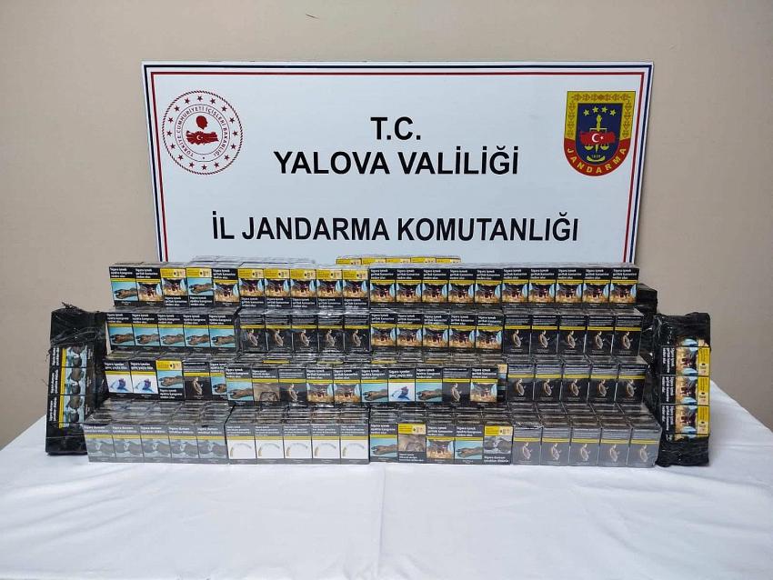 DORSEYE GİZLENEN BİN 350 ADET KAÇAK SİGARA YAKALANDI