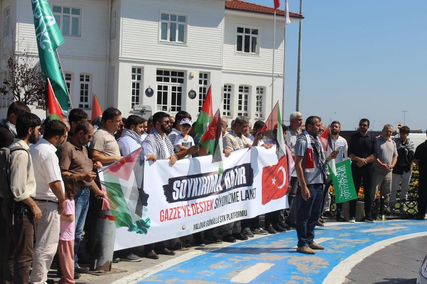GAZZE’YE DESTEK İÇİN YÜRÜDÜLER