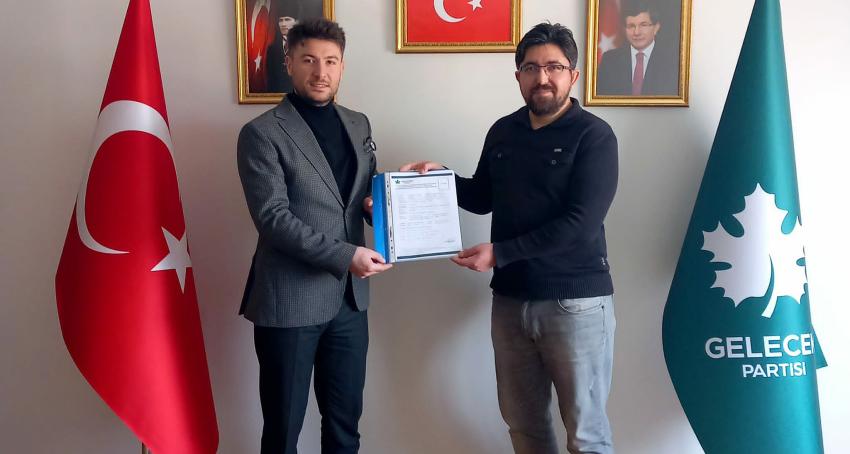 GELECEK PARTİSİ'NDE İLK ADAY 