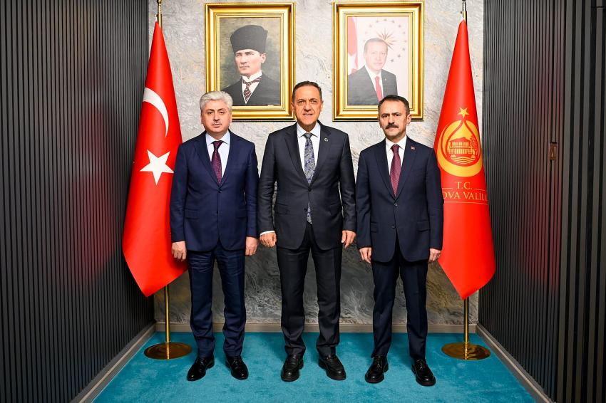 KOMŞU VALİLERDEN USTA'YA HAYIRLI OLSUN ZİYARETİ