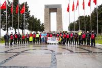 YALOVALI MOTOSİKLETÇİLER ŞEHİTLERE SAYGI SÜRÜŞÜNE KATILDI