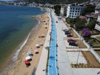 ARMUTLU'DA BİSİKLET VE YÜRÜYÜŞ YOLU HİZMETE AÇILDI