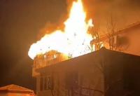 ÇİFTLİKKÖY’DE KORKUTAN YANGIN