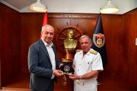 DEMİRYÜREK, TUĞAMİRAL GÖNCÜOĞLU'NU MAKAMINDA ZİYARET ETTİ