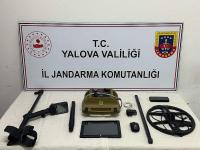 KAÇAK KAZI YAPAN 2 ŞÜPHELİ SUÇÜSTÜ YAKALANDI