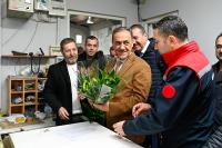 VALİ USTA MEZAT HEYECANINA ORTAK OLDU