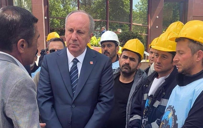 MUHARREM İNCE’DEN MADEN İŞÇİLERİNE DESTEK