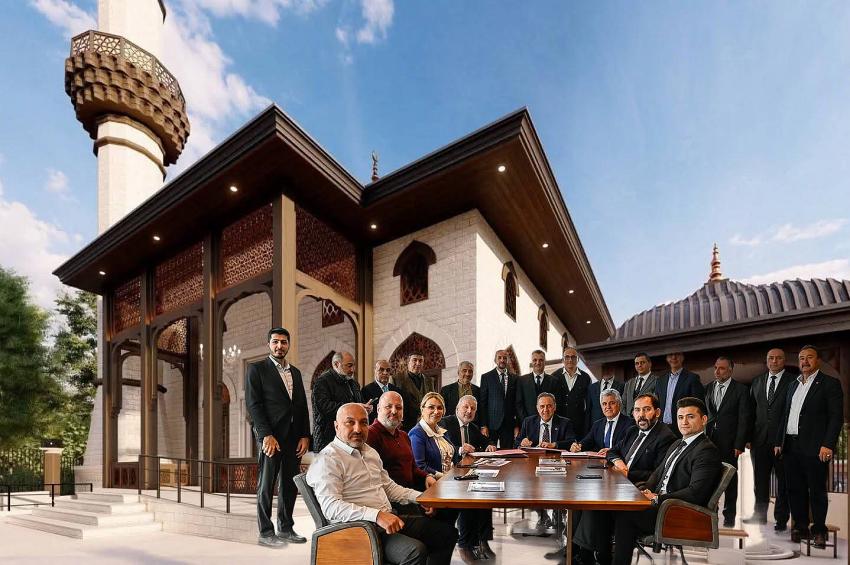 ÖZDEMİR ATASEVEN CAMİSİ İÇİN İMZALAR ATILDI