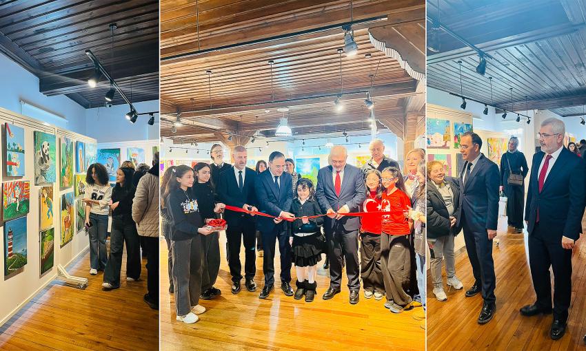 BİLSEM ÖĞRENCİLERİNDEN MUHTEŞEM RESİM SERGİSİ