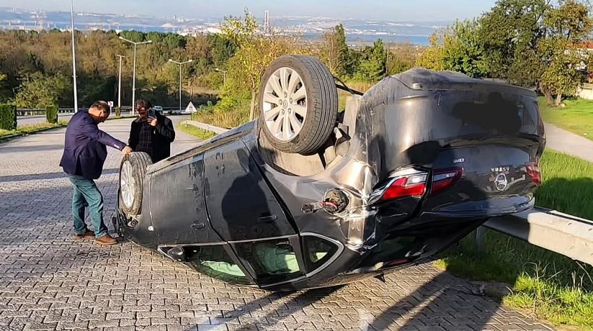 TAKLA ATAN ARAÇ METRELERCE SÜRÜKLENDİ