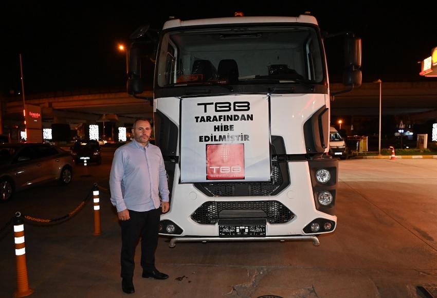 TBB’DEN YALOVA BELEDİYESİ’NE SU TANKERİ HİBE EDİLDİ
