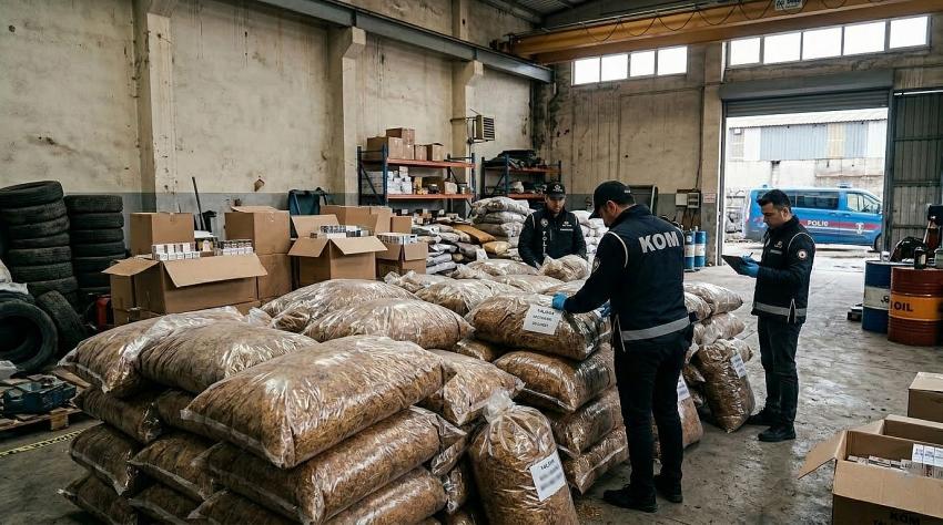 YALOVA’DA KAÇAK TÜTÜN VE SİGARA OPERASYONU