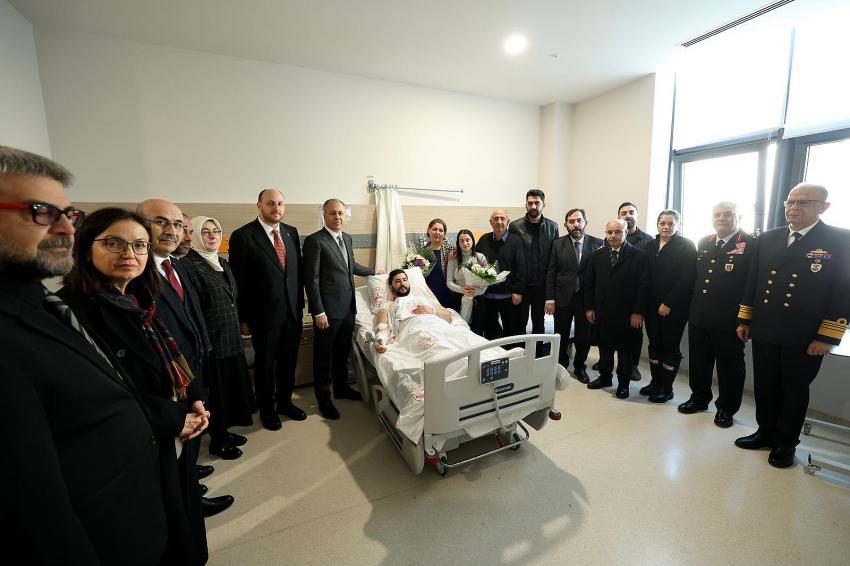 YERLİKAYA YARALI POLİSLERİ ZİYARET ETTİ